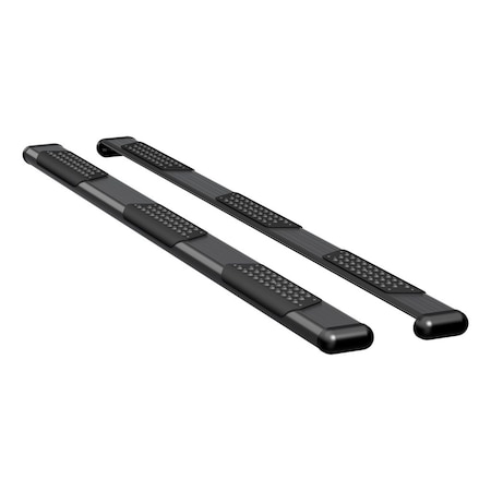 Luverne Truck Equipment O-MEGA II 6IN OVAL STEPS BLACK TEXTURED POWDER COAT 584102-571439